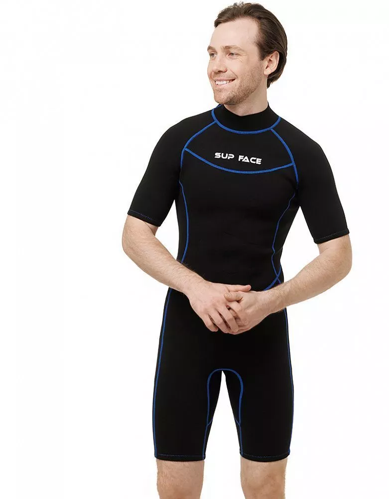 Костюм неопреновый мужской SUP face YMT39 2.5 мм, короткий вид 1