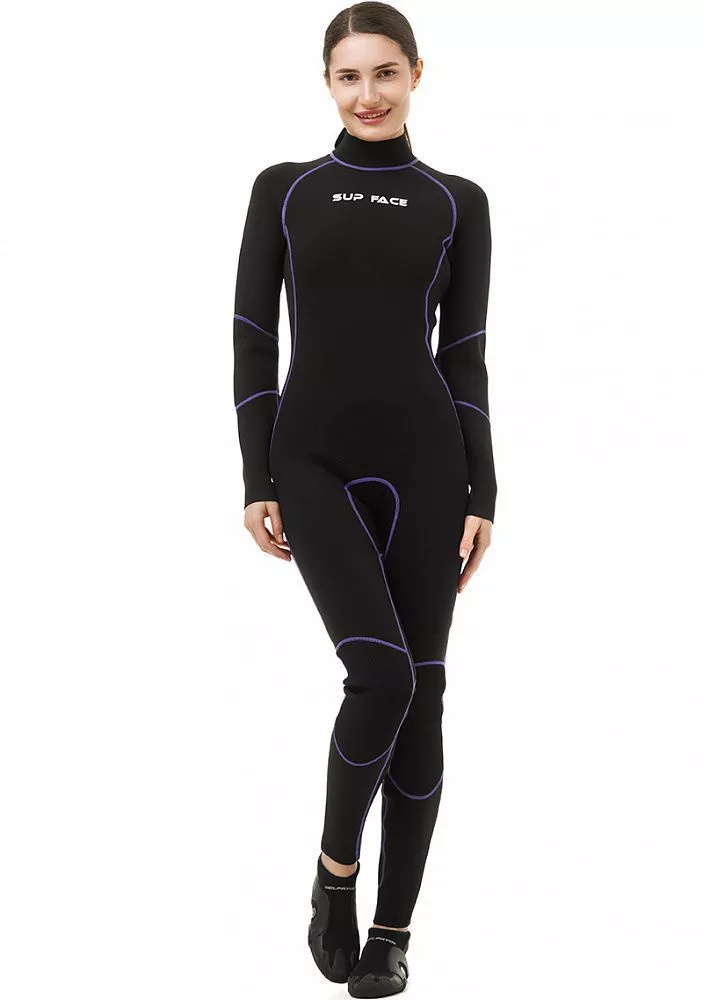 Костюм неопреновый женский SUP face YMT39 2.5 мм, длинный вид 14
