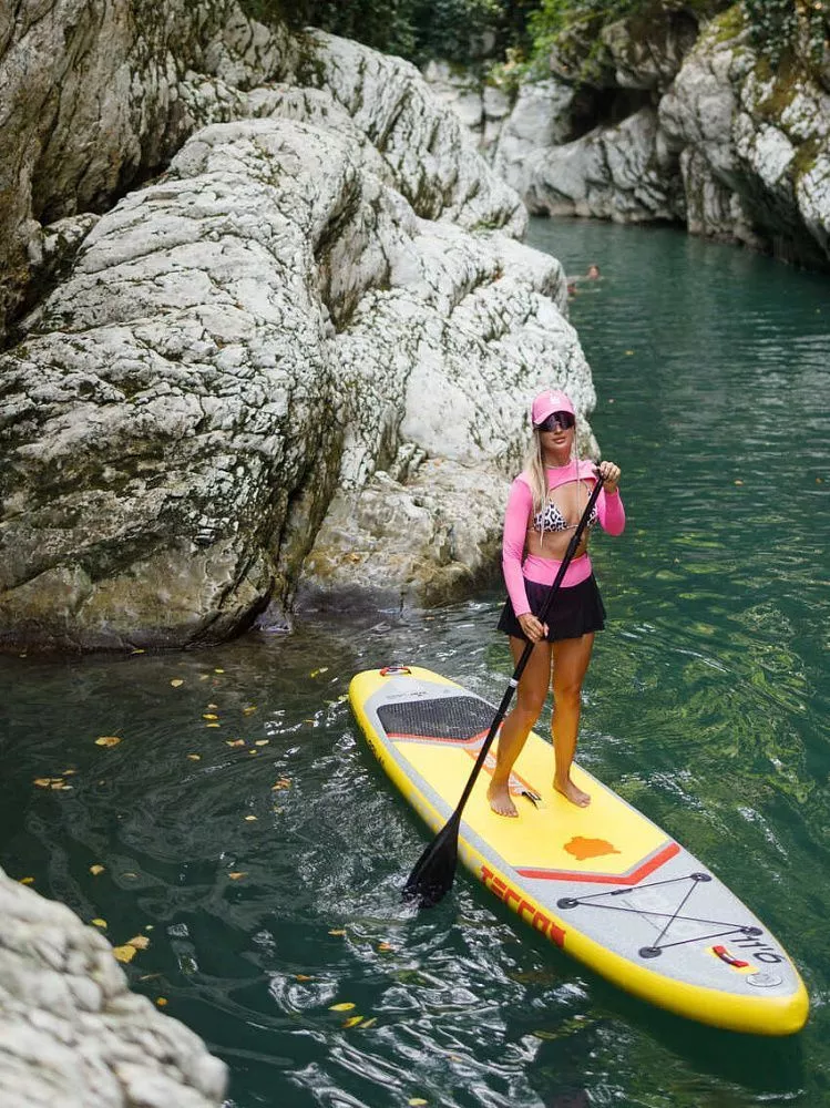 Доска SUP надувная TERRO 11'6"х32"х6" FORDEWIND yellow вид 11
