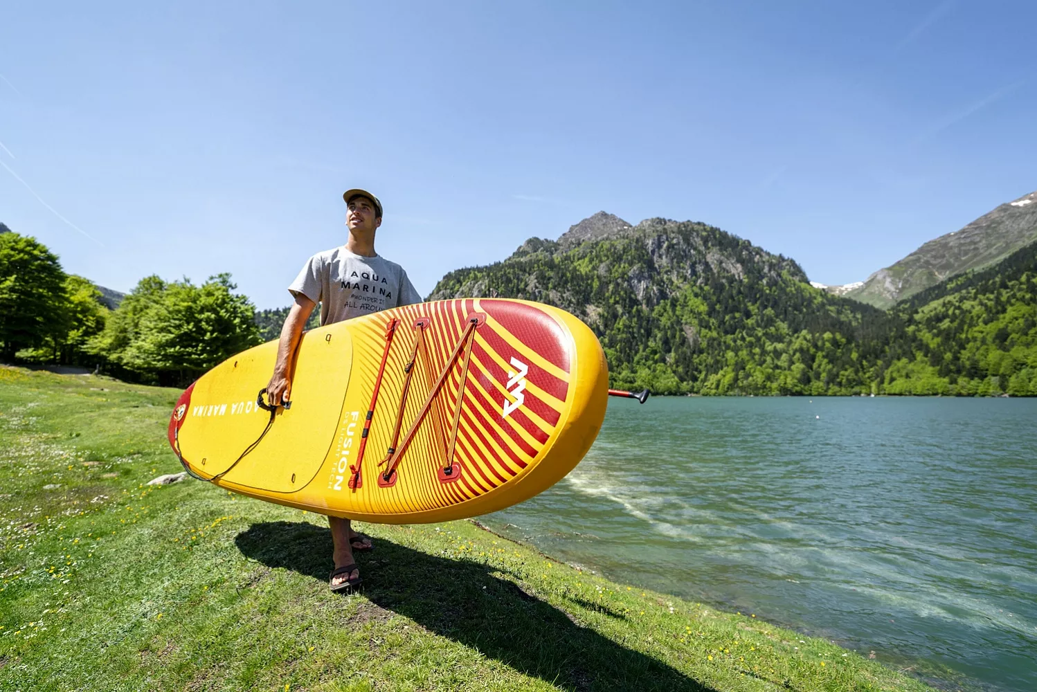 Доска SUP надувная Aqua Marina Fusion (Before Sunset) 10'10"x32"x6" (2025) вид 10