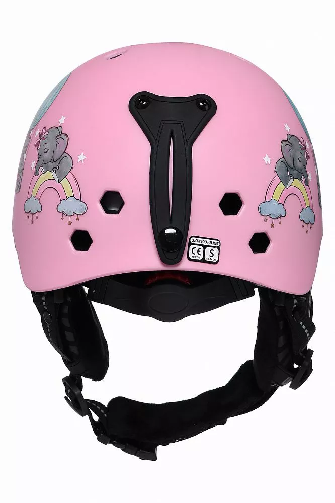 Горнолыжный детский шлем LUCKYBOO - FUTURE розовый (размер M 54-58cm см) вид 2