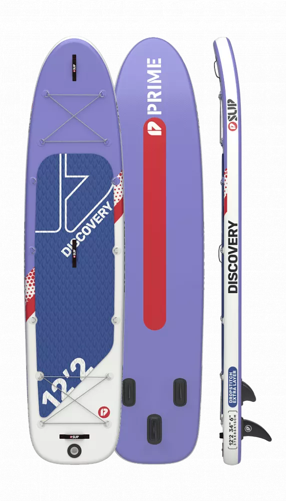 Сап-доска надувная PRIME 12'2x33"x6" Discovery purple вид 1