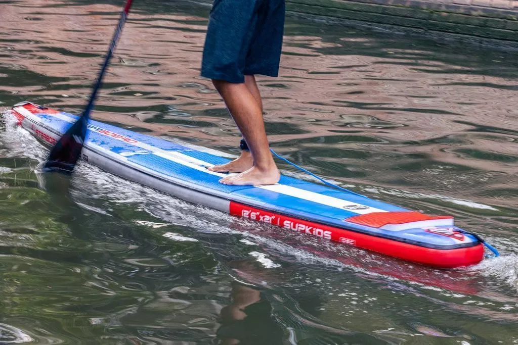 Надувная детская SUP доска Starboard 12'6”х21”х4.75” SUP Kid Racer Deluxe SC вид 11