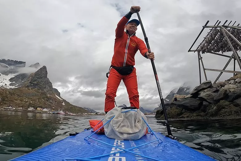 Надувная SUP доска Starboard 14'0"х30"х6" Touring M Deluxe DC (2024) вид 5
