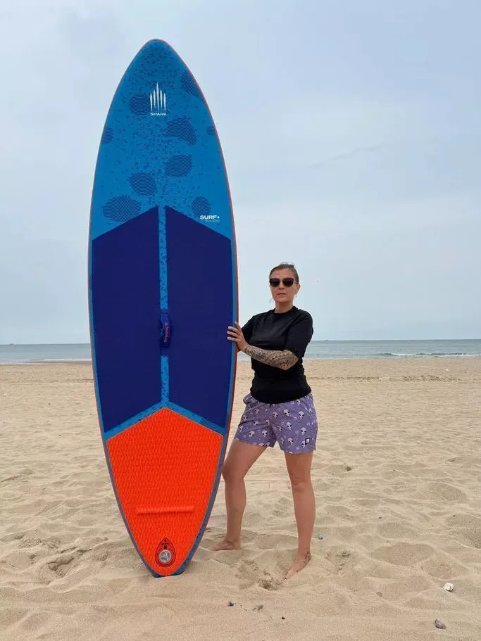 Надувной сапборд Shark Surf+ 9'2x30x4 (2025) вид 10