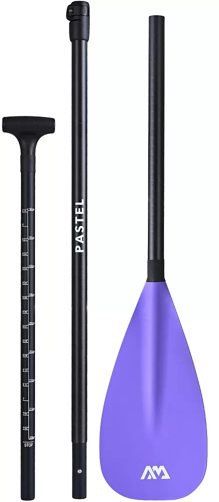 Весло для SUP-доски Aqua Marina стеклопластик 3-частное PASTEL (Purple) (2024) вид 2