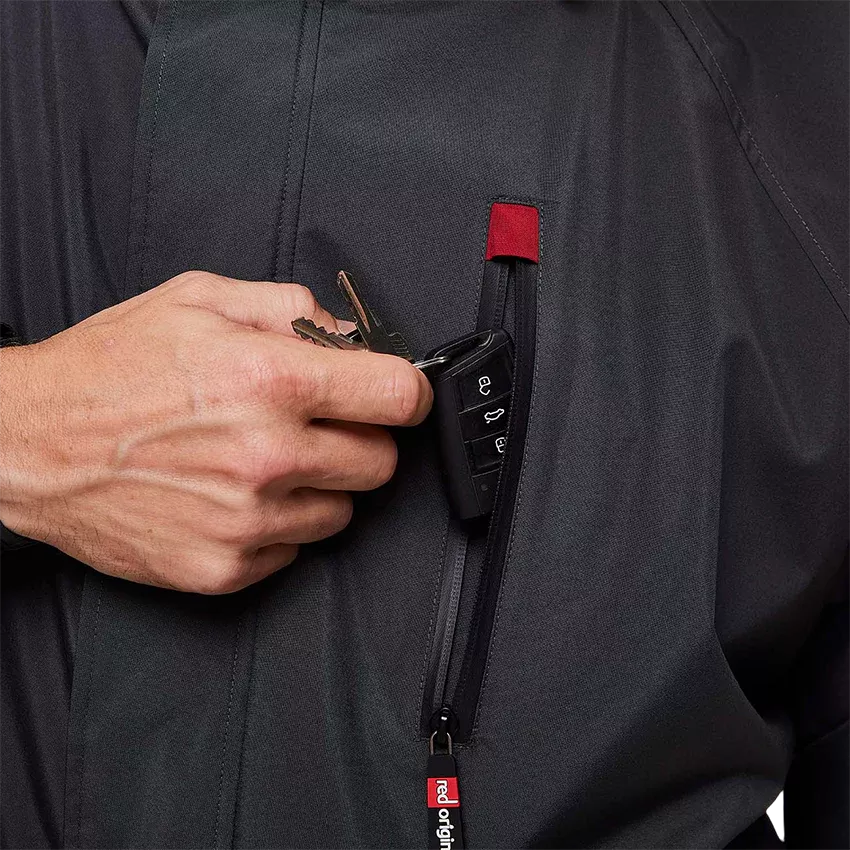 Мембранная парка унисекс Red Paddle Pro Change Jacket Evo с капюшоном серая вид 11