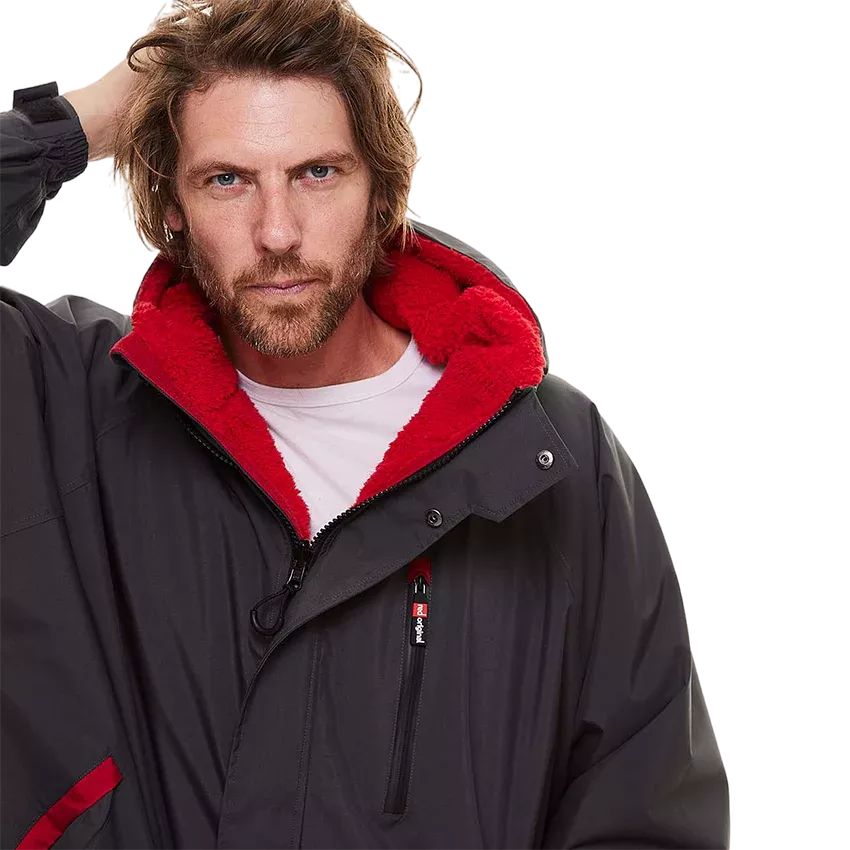 Мембранная парка унисекс Red Paddle Pro Change Jacket Evo с капюшоном серая вид 12