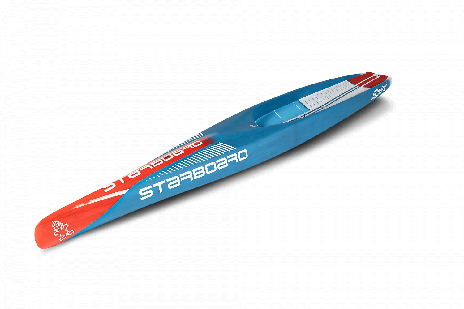 Жесткий сапборд Starboard SUP Sprint Blue Carbon Sandwich 14'0" х 23.5" с чехлом (2025) вид 1