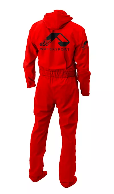 Сухой гидрокостюм Atlas Sport Suit красный латексные манжеты вид 1