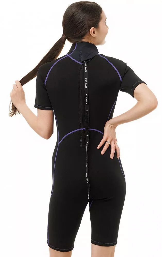 Костюм неопреновый женский SUP face 2,5 мм, короткий вид 4