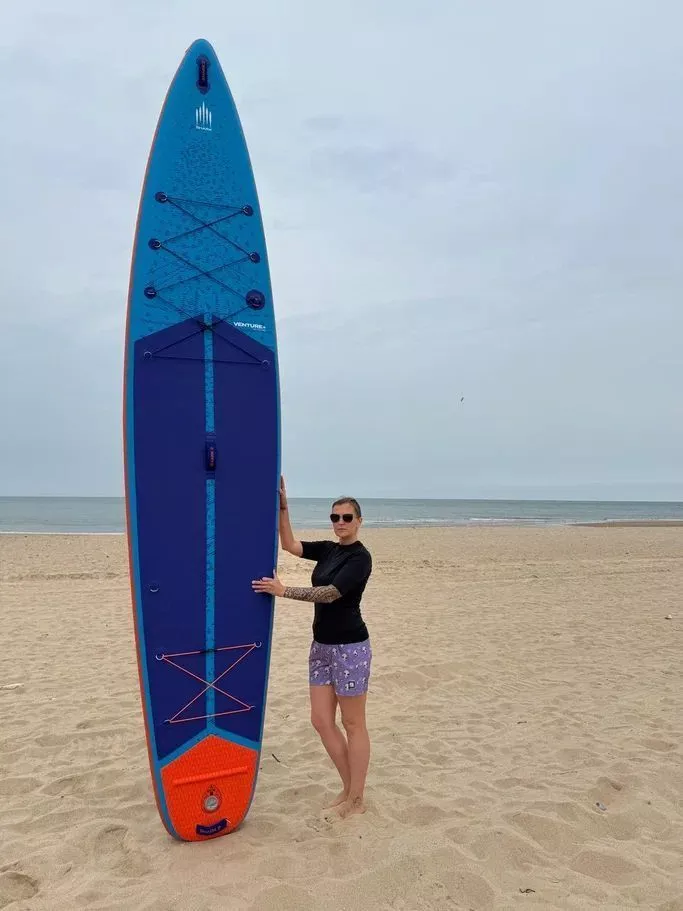 Надувной сапборд Shark Venture+ Touring 12'6x28x5 (2025) вид 13
