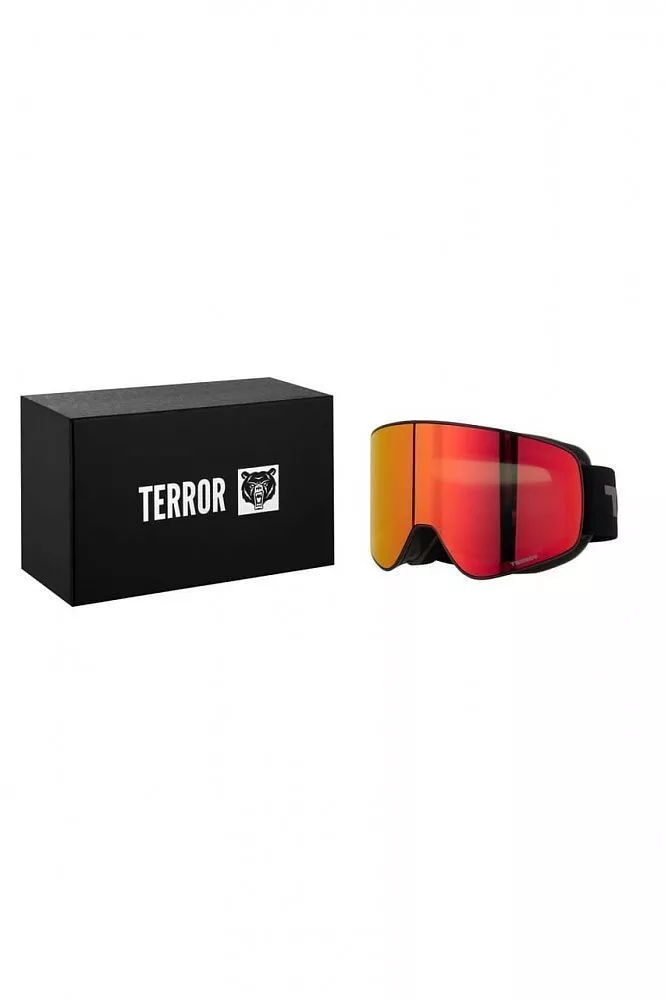 Горнолыжная маска TERROR - SPECTRUM Black - Red (one size) вид 2