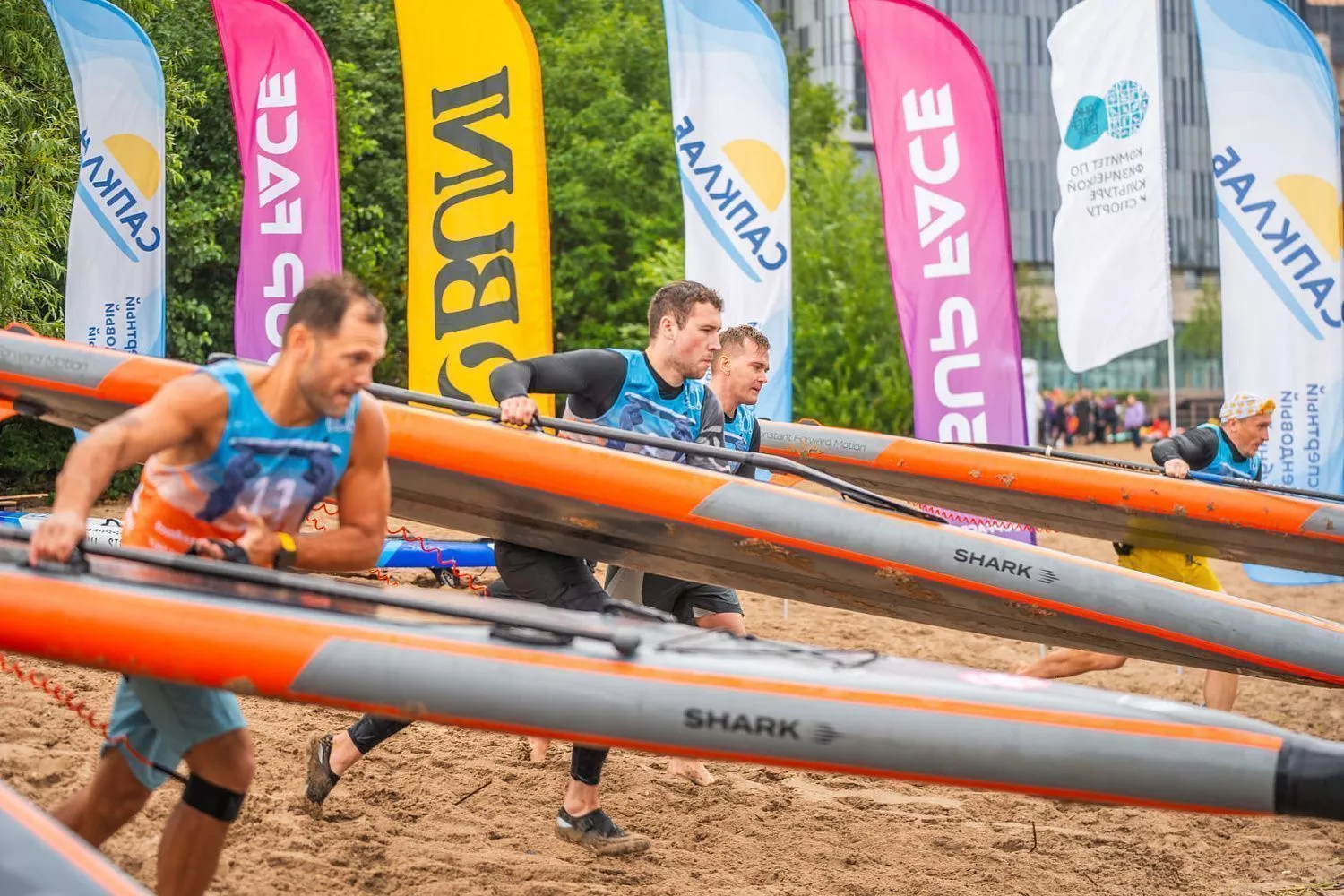 Доска SUP надувная Shark Touring Racing 14'x27"x6" (2024) вид 7