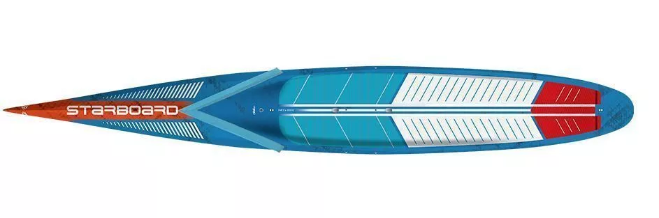 Жесткий сапборд Starboard Sprint Blue Carbon 14'0" x 23.5" (2025) вид 1