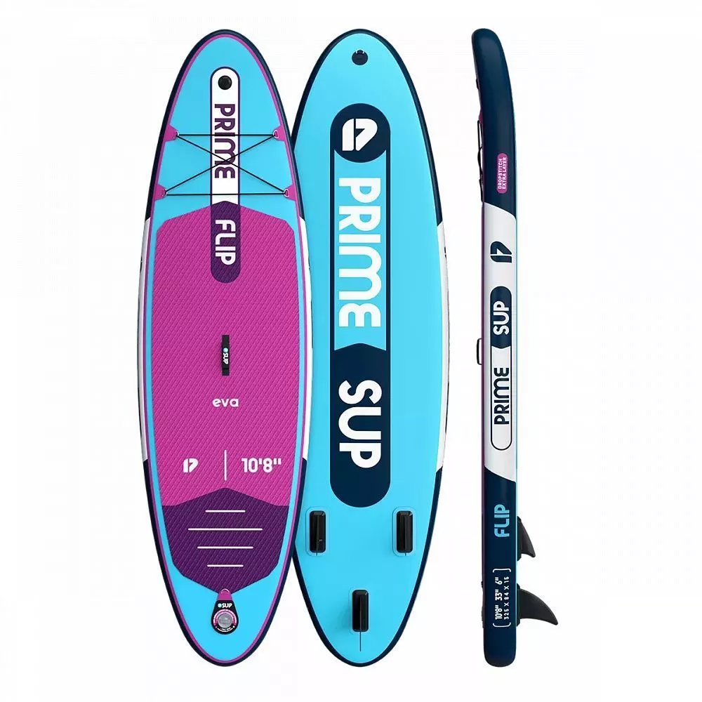Сапборд надувной SUP Prime 10'8"x33"x6" Flip light blue (2025) вид 1