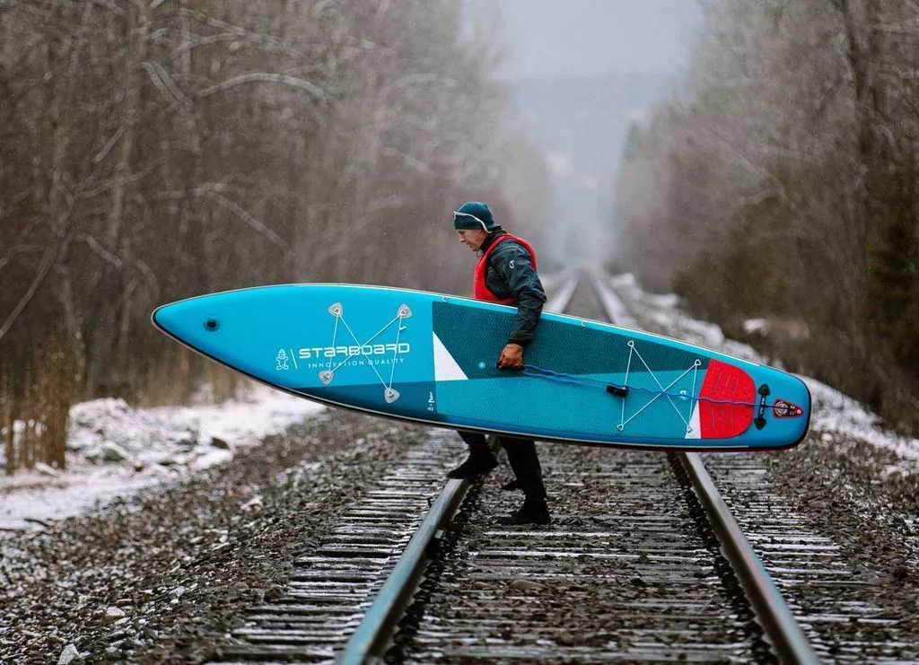 Надувная SUP доска с веслом Starboard 11'6"х29"х6" Touring Zen Roll Sc вид 9