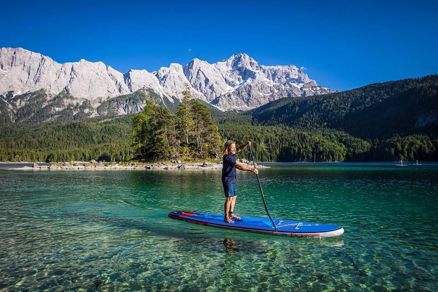 Надувная SUP доска Starboard iGO Deluxe SC 11'2"х31+"х6" вид 7