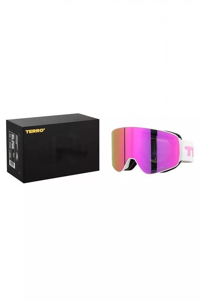 Горнолыжная маска TERROR - SPECTRUM White - Pink (one size) вид 1