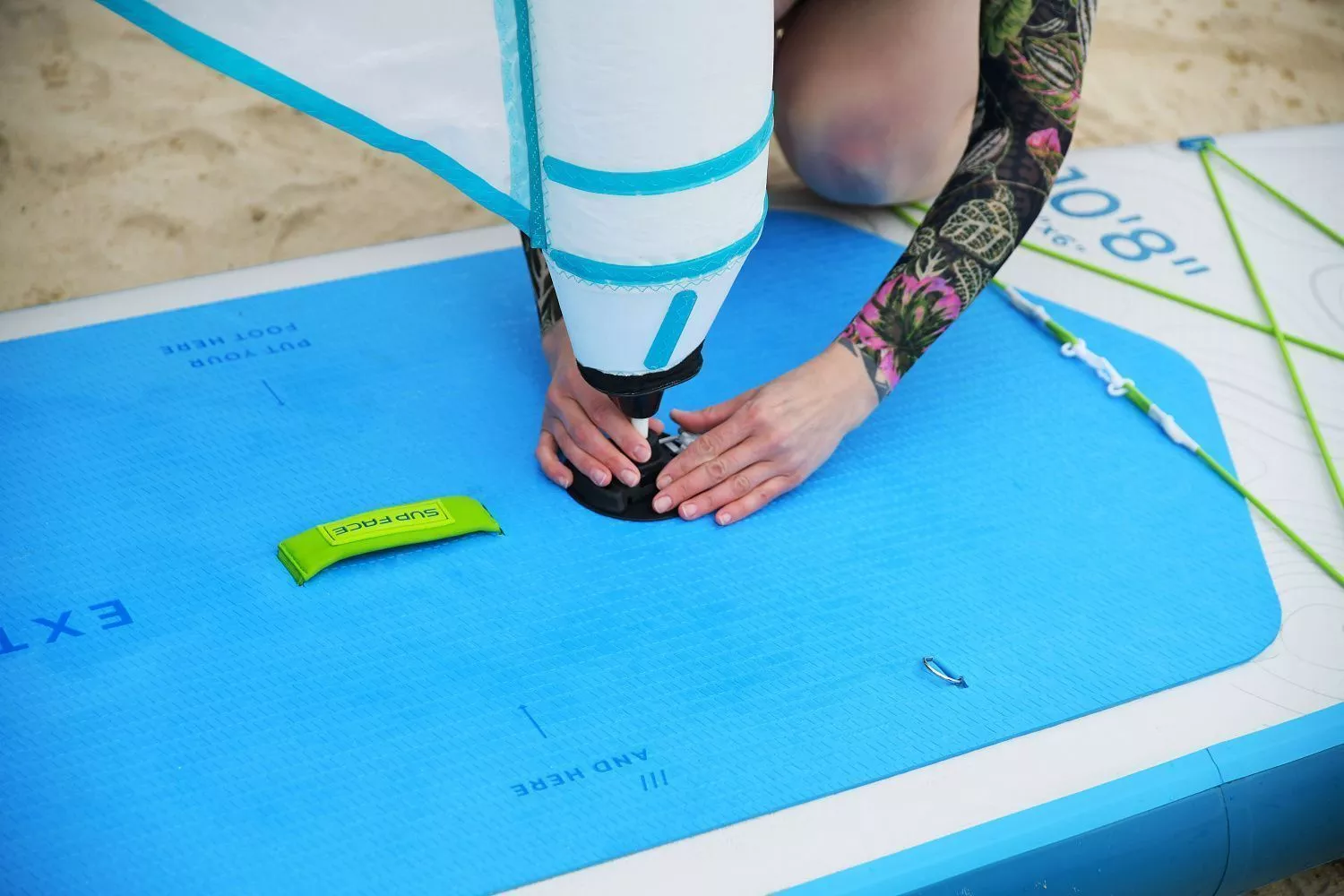 Доска SUP надувная SUP face Wind 10'8x34"x6" (2025) вид 18