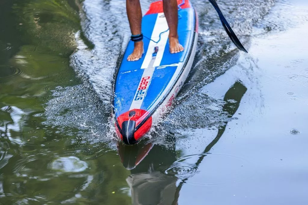 Надувная детская SUP доска Starboard 12'6”х21”х4.75” SUP Kid Racer Deluxe SC вид 12