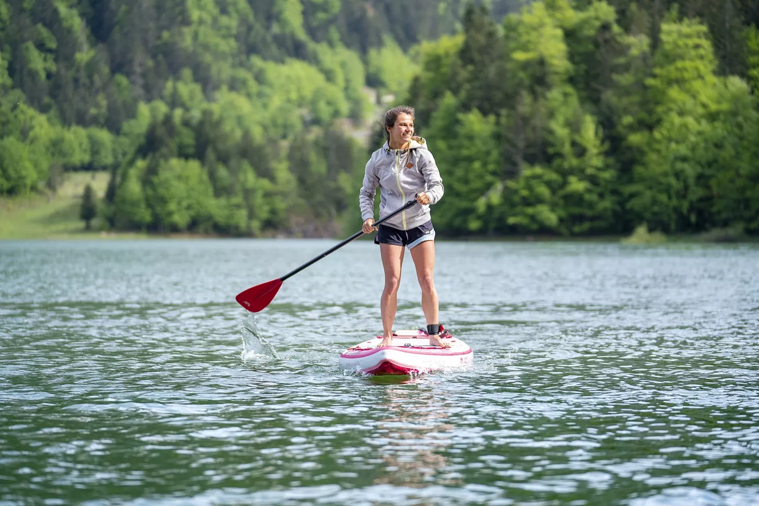 Доска SUP надувная Aqua Marina Coral Touring (Raspberry) 11'6"x31" (2025) вид 15