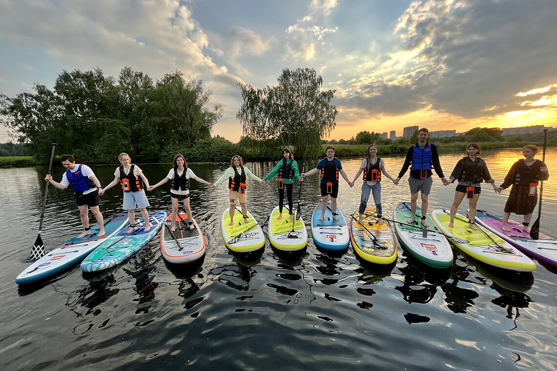 Серебряный бор SUP закат