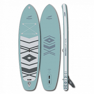 Доска SUP надувная Indiana 10'6"x32"x6" Family Pack misty blue с трехчастным веслом 30% карбон-стеклопластик (2025) вид 1
