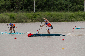 Жесткий сапборд Starboard SUP Sprint Blue Carbon Sandwich 14'0" х 23.5" с чехлом (2025) вид 8
