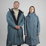 Мембранная парка унисекс Red Paddle Pro Change Jacket Evo с капюшоном темно-бирюзовая