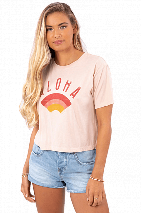 Футболка женская Rip Curl Aloha Always Crop Tee Dogwood