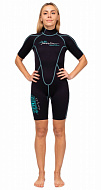 Гидрокостюм неопреновый женский  Marlin MALIBU SHORTY LADY 2,5 mm, Aqua Blue