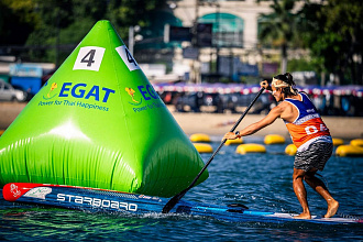 Жесткий сапборд Starboard SUP Sprint Blue Carbon Sandwich 14'0" х 23.5" с чехлом (2025) вид 7