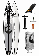 Доска SUP надувная AQUA INC. AirRider Carbon Tech 12'6"x26"х15cm