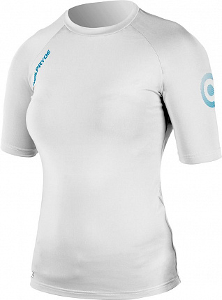 Гидрофутболка женская Neilpryde Spark Rash Guard S/S C3 white/petrol print
