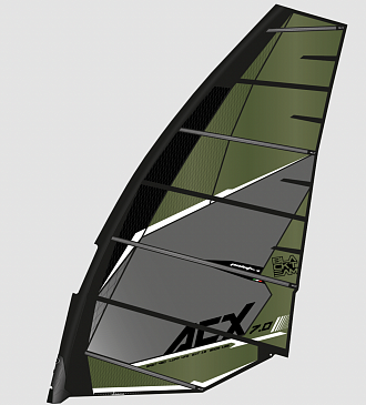 Парус для виндсерфинга POINT-7 ACX SLALOM NO CAM AC-X Green, 7.0