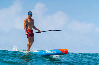Жесткий сапборд Starboard SUP Gen R 14’0” x 21.5” Blue Carbon Sandwich с чехлом (2025) вид 8
