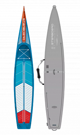 Жесткий сапборд Starboard SUP Sprint Expedition Blue Carbon 14'0" x 27.5" (2025)