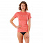 Гидрофутболка Rip Curl женская GOLDEN RAYS S/SL UV коралловая