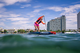 Жесткий сапборд Starboard SUP Sprint Blue Carbon Sandwich 14'0" х 23.5" с чехлом (2025) вид 6