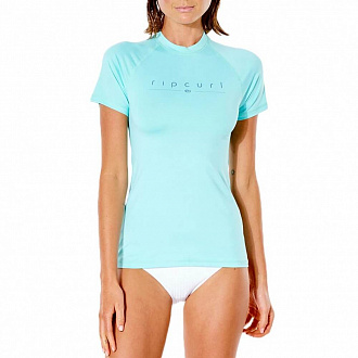 Гидрофутболка Rip Curl женская GOLDEN RAYS S/SL UV LIGHT AQUA