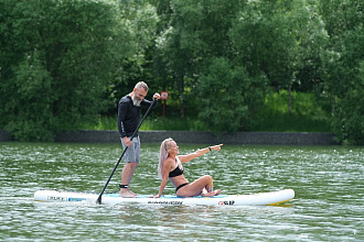 Доска SUP надувная PRIME 12'2x33"x6" Discovery yellow вид 14