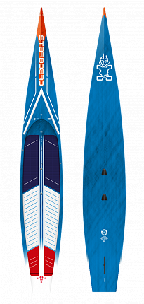 Жесткий SUP Starboard Sprint Carbon Sandwich 14'0" х 25.5" с чехлом
