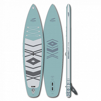 Доска SUP надувная Indiana 11'6"x31"x6" Family Pack misty blue с трехчастным веслом 30% карбон-стеклопластик (2025) вид 1