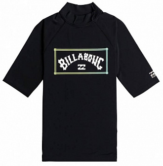 Рашгард мужской Billabong с короткими рукавами Unity UPF 50 черный