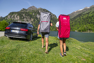 Сумка-рюкзак для SUP доски Aqua Marina Zip Backpack, серый (2024) вид 1