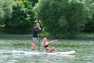 Доска SUP надувная PRIME 12'2x33"x6" Discovery yellow вид 16