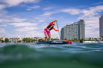 Жесткий сапборд Starboard Sprint Blue Carbon Sandwich 14'0" х 21.5" с чехлом (2025) вид 11