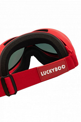 Детская горнолыжная маска LUCKYBOO L3 красный (one size) вид 2