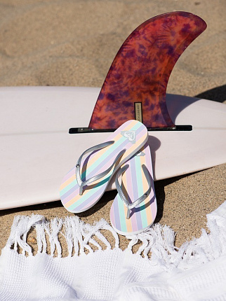 Обувь пляжная женская ROXY Bermuda white/multi вид 1